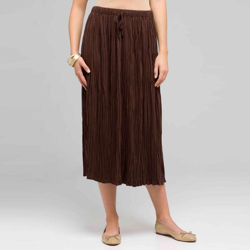 Long Crinkle Skirt, , large