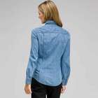 Long Sleeve Denim Button Down, , small