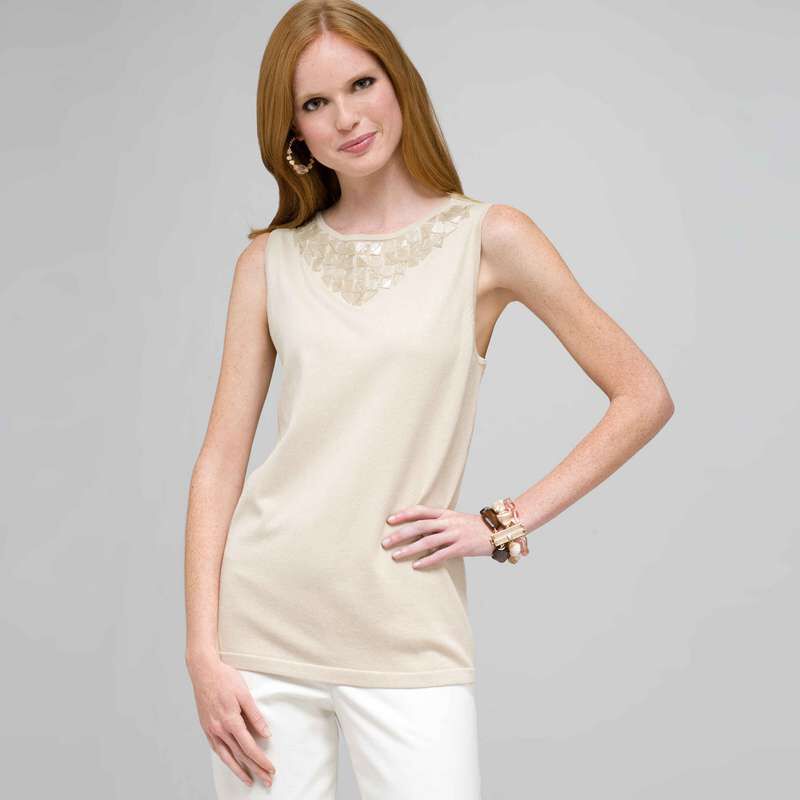 Beaded Tank, , large