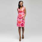 Mixed Floral Color Twist Front Dress, , small