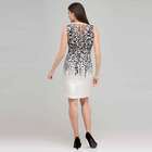 Floral Black and White Dress., , small