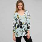 Printed V-Neck Pullover, , small