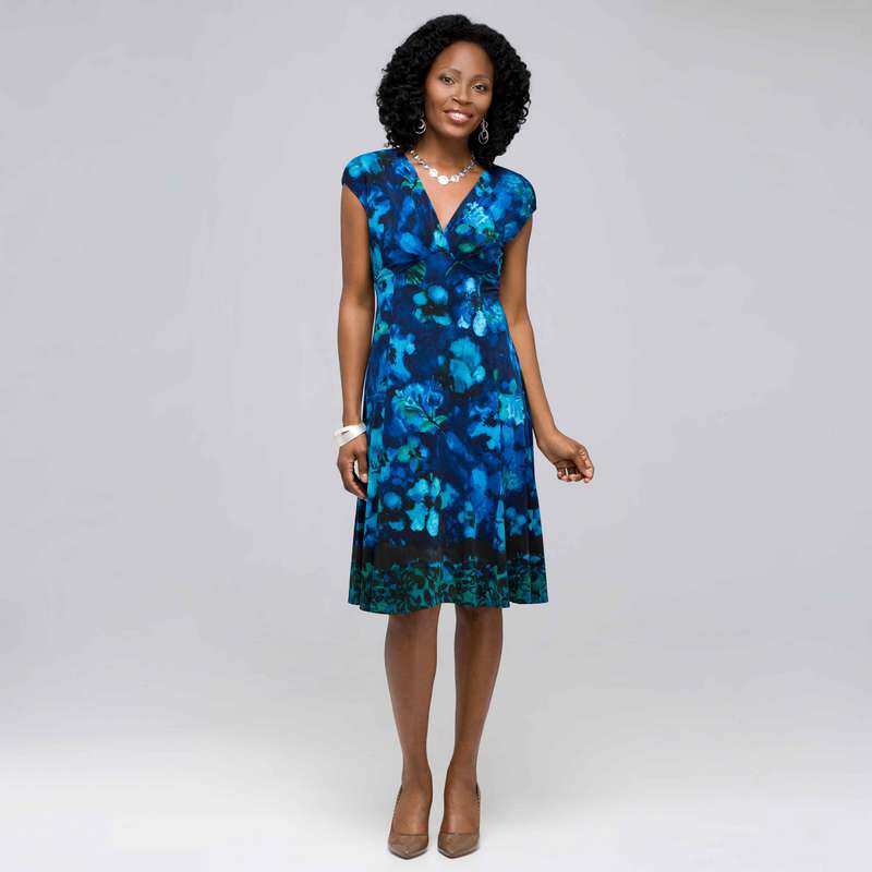 Floral Jersey Dress, , large