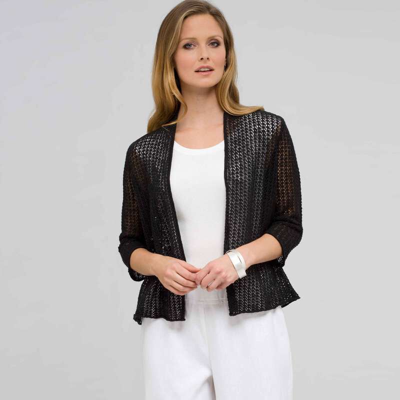 Open Front Cardigan, , large