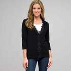 Lace Trimmed Cardigan, , small
