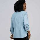 3/4 Sleeve Bib Front Top, , small